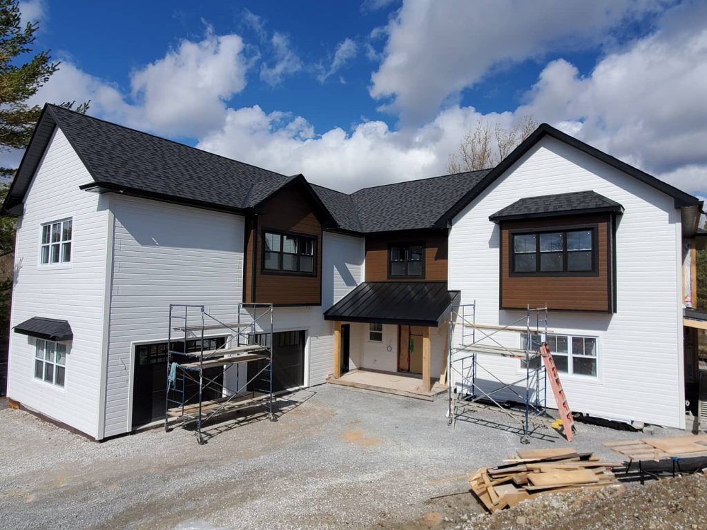 Maibec can-exel siding on a custom house Ontario