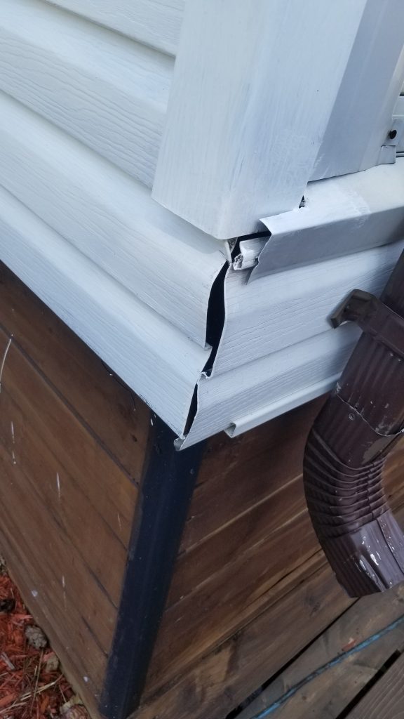 bad workmanship vinyl siding